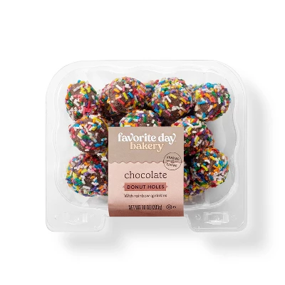 Sprinkle Coated Chocolate Donut Holes - 10oz - Favorite Day™ 3 Sprinkle Coated Chocolate Donut Holes - 10oz - Favorite Day™ - Image 3