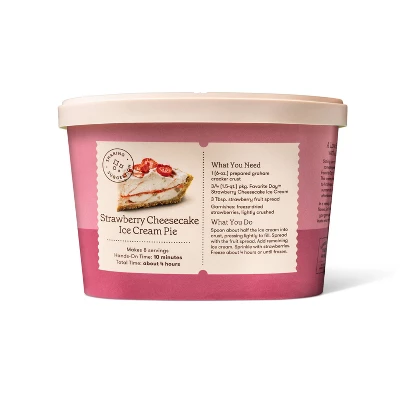 Strawberry Cheesecake Ice Cream - 48oz - Favorite Day™ 3 Strawberry Cheesecake Ice Cream - 48oz - Favorite Day™ - Image 3