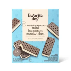 Mini Ice Cream Sandwiches - 16pk/36 Fl Oz - Favorite Day™ -Favorite Day GUEST 133823a2 93cf 4eb7 bac7 ca373f7fffc0