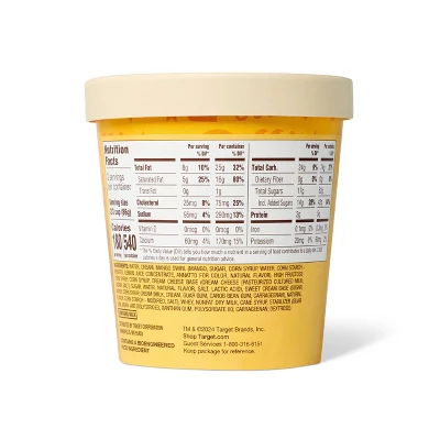 Naturally Flavored Mango Creamsicle Ice Cream - 1 Pint - Favorite Day™ 1 Naturally Flavored Mango Creamsicle Ice Cream - 1 Pint - Favorite Day™