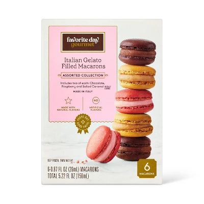 Frozen Italian Gelato Filled Macarons - 5.22 Fl Oz/6ct - Favorite Day™ 3 Frozen Italian Gelato Filled Macarons - 5.22 Fl Oz/6ct - Favorite Day™ - Image 3