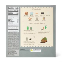 Halloween Pre-Built Haunted House Cookie House Kit - 25.2oz - Favorite Day™