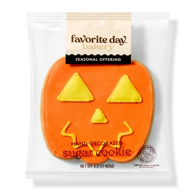 Halloween Hand Decorated Jack-O-Lantern Cookies - 2.20oz - Favorite Day™ 3 Halloween Hand Decorated Jack-O-Lantern Cookies - 2.20oz - Favorite Day™ - Image 3