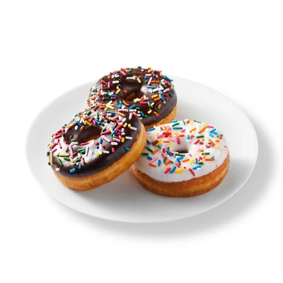 Iced Sprinkle Raised Donut Variety - 12ct - Favorite Day™ 1 Iced Sprinkle Raised Donut Variety - 12ct - Favorite Day™