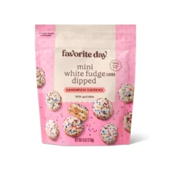 Mini White Fudge Dipped Sandwich Cookies - 6oz - Favorite Day™ -Favorite Day GUEST 79189390 d0c7 4acb 82cd ceb03e6aa4c4