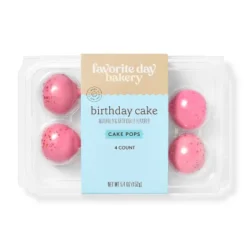 Birthday Cake Cake Pops - 5.4oz/4ct - Favorite Day™ -Favorite Day GUEST 7ffdb1a2 38d9 42b1 a616 c7b1eafb938b