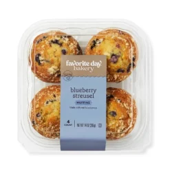 Blueberry Streusel Muffins - 4ct/14oz - Favorite Day™ -Favorite Day GUEST 83a82b43 abcc 4359 8331 5123e45921e1
