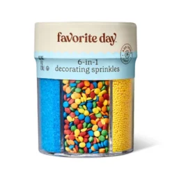 Rainbow 6 Cell Sprinkle Mix - 7oz - Favorite Day™ -Favorite Day GUEST 971b47f6 01c4 4c96 9f13 54fab2b2193f