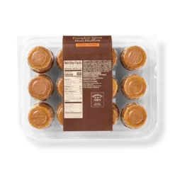 Pumpkin Spice Mini Muffins - 11.8oz/12ct - Favorite Day™
