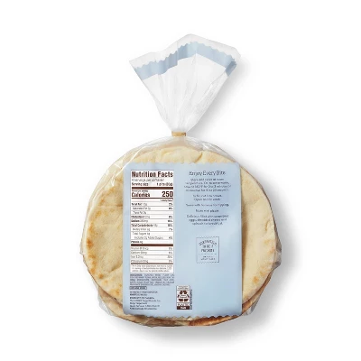 Low Fat Original Pita Bread - 12oz/4ct - Favorite Day™ 2 Low Fat Original Pita Bread - 12oz/4ct - Favorite Day™ - Image 2