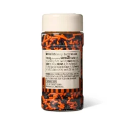 Halloween Orange & Black Sprinkles - 3.3oz - Favorite Day™