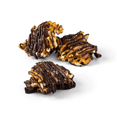 Dark Chocolate, Caramel, Pretzel With Sea Salt Crunchy Clusters Candy Sharing Size - 12oz - Favorite Day™ 2 Dark Chocolate, Caramel, Pretzel With Sea Salt Crunchy Clusters Candy Sharing Size - 12oz - Favorite Day™ - Image 2