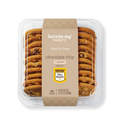 Chocolate Chip Cookies Made With Nestle Toll House - 28.2oz/20ct - Favorite Day™ 3 Chocolate Chip Cookies Made With Nestle Toll House - 28.2oz/20ct - Favorite Day™ - Image 3