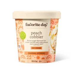 Peach Cobbler Ice Cream - 1 Pint - Favorite Day™ 5 Peach Cobbler Ice Cream - 1 Pint - Favorite Day™ -Favorite Day GUEST d3d05610 4013 42ba 87bf f76bac88766e