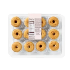 Iced Mini Donuts Topped With Sprinkles - 8oz/12ct - Favorite Day™