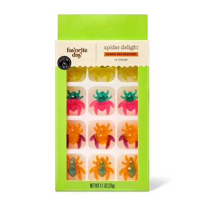 Spider Delight Gummy Decorations - 12ct/1.5oz - Halloween - Favorite Day™ 3 Spider Delight Gummy Decorations - 12ct/1.5oz - Halloween - Favorite Day™ - Image 3