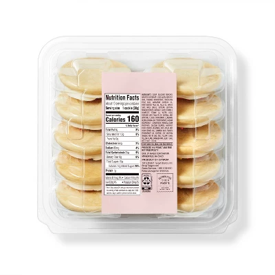 White Frosted Sprinkles Sugar Cookies - 13.5oz/10ct - Favorite Day™ 1 White Frosted Sprinkles Sugar Cookies - 13.5oz/10ct - Favorite Day™