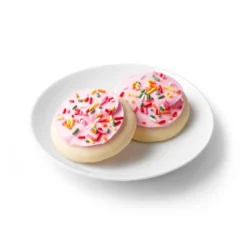Frosted Sugar Cookies With Pink Icing - 13.5oz/10ct - Favorite Day™